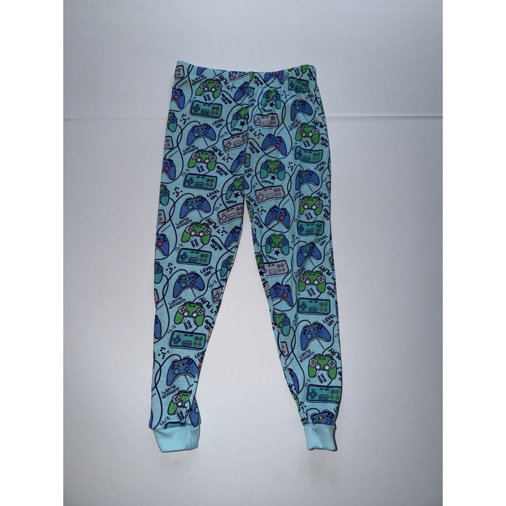 Dream Big Boys Pajama Pants 4 Blue Green Video 100% Cotton Kids Controller NEW
